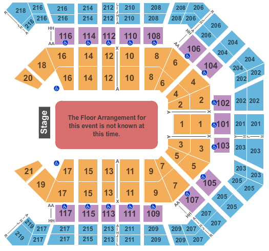 acm tickets the academy of country music awards mgm grand seating chart seat numbers
